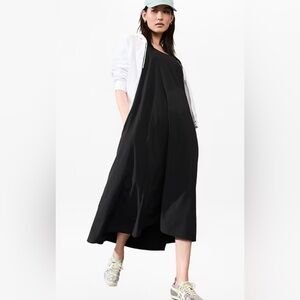 Athleta Presidio Traveler Maxi Dress Black Sz Large NWOT
